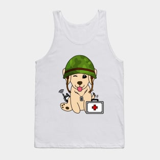 Medic Golden Retriever Tank Top